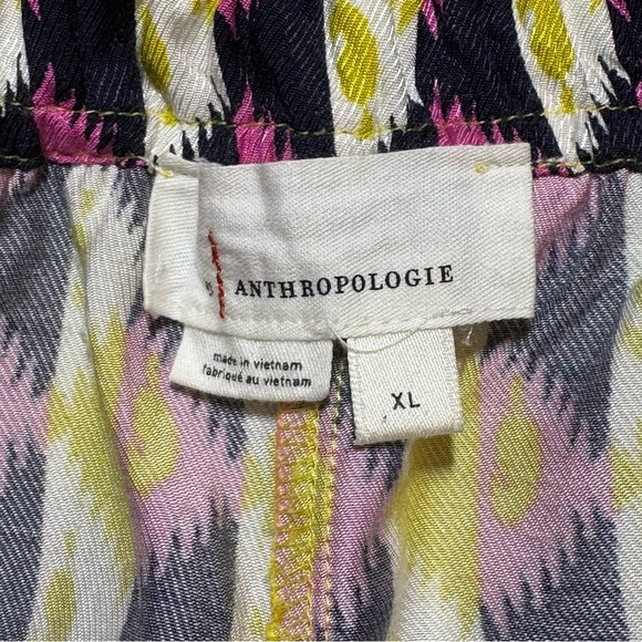 🌻 BY ANTHROPOLOGIE Easy Traveler Shorts Citron Elastic Waist Pull On size XL - Picture 8 of 10